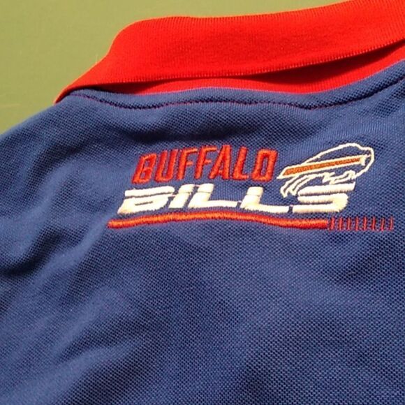 NFL Pro Football Buffalo Bills Men's Med polo shirt Sports Outside Athletic - Picture 7 of 8